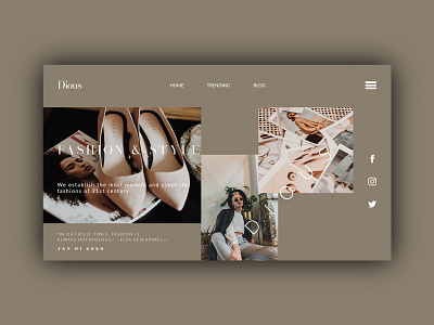 fashion blog - 01 blog design fashion ui web