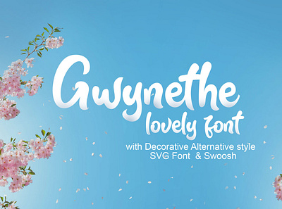 gwynethe lovely font handwriting