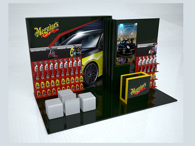 Meguiars booth design exebhition 3d 3d design booth branding design exebithion illustration portfolio product product design typography