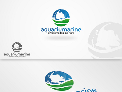 Aqua Marine Logo 3dsmax modelling branding design exebithion logo logo design modelling print ads product product design vector