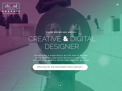 Thinkgraphic Freelancer Landing Page freelancer graphic designer landing page logo user interface web design website