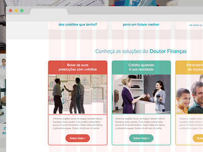 Doutor Finanças | Services page (first approach) design doutorfinancas graphic design hello designers user interface webdesign website