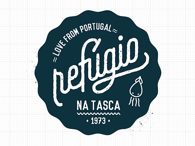 Refúgio na tasca restaurant Logotype brand brand design design graphic design logotype portugal refugio da roca restaurant logo