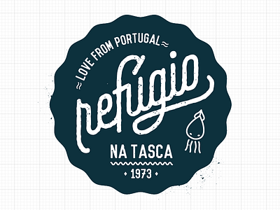 Refúgio na tasca restaurant Logotype