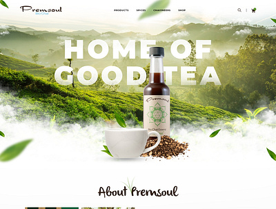 Premsoul bio chai bio chai ecommerce design ui ux web design