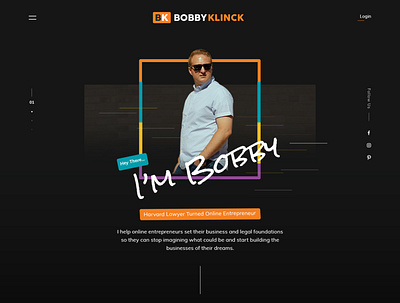 BOBBYKLINCK business enterprenuer growth lawyer photoshop webdesign