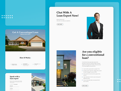 Conventional Loan Landing Page UI Design