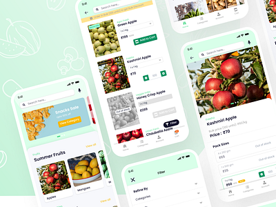 Wholesale Buying App app buying ecommerce figma fruits selling ui vegetables wholesale