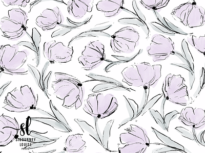 Sketched Florals art licensing illustrator licensing pattern collection pattern portfolio pattern print repeat patterns seamless patterns surface pattern design surface pattern designer