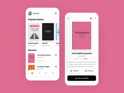 Book Store App app book app book store book store app ui branding design logo ui uidesign ux web