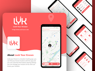 Location Tracking App UI Concept