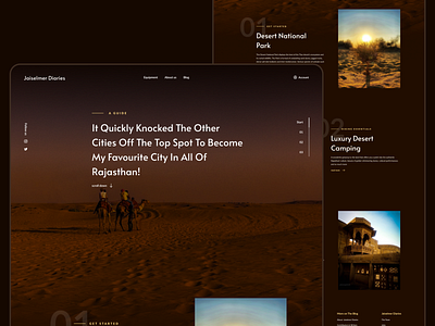 Virtual Tour of Jaisalmer app desert design figma jaiselmer landing page rajasthan tours ui uitrends ux web webdesigner