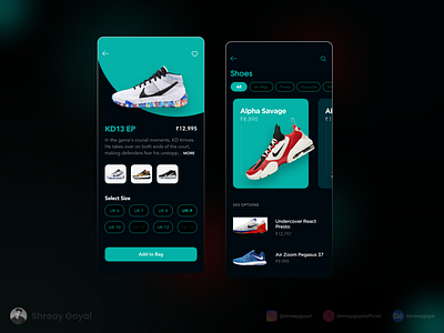 Shoes App app app screen app ui branding design ecommerce landing page ui ux ux app web