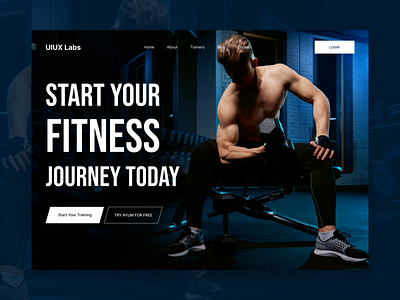 Fitness Landing Page Design