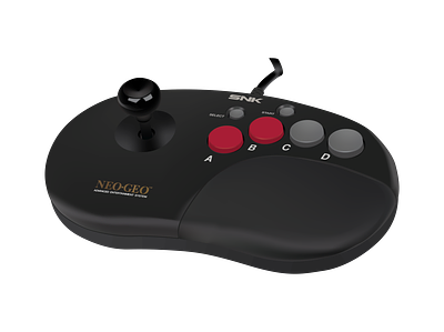 Neo Geo Controller console controllers gaming gradients illustration neogeo pen tool vector
