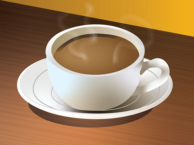 Hot Coffee coffee coffee cup gradients illustration pen tool vector