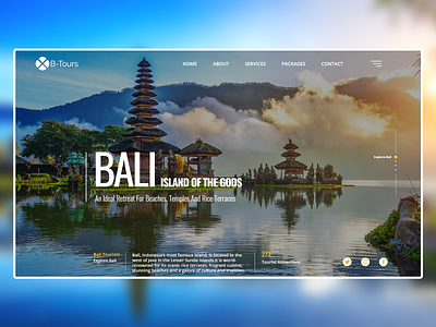 Landing Page Design - Tours & Travels branding design image landing page design tourism travel ui ux visual design web website design