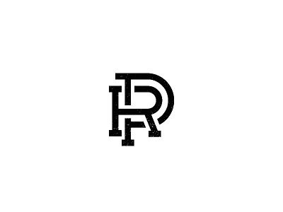 RP monogram collage letter logo monogram p r rp signum type
