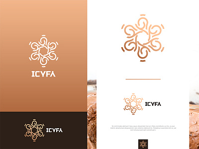 ICYFA Logo clean factory icecream logo logotype snowflake winter