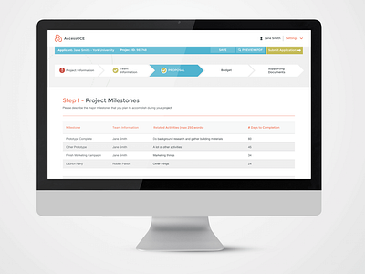 OCE Proposal Submit Flow