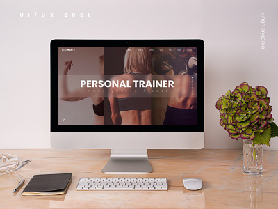 website for personal fitness trainer glassmorphism ui ux ui design uiux uiuxdesign webdesign website website design
