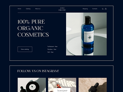 E-commerce Minimal Beauty Organic Shop
