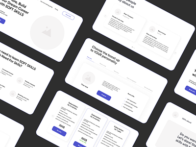 Wireframe Landing  Page for Learning Platform