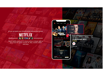 NETFLIX - Recreation App Design app design creative design ui user inteface