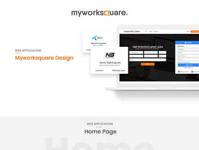 myworksquare - Job portal branding creative design design uidesign web design