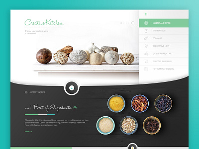 Creative Kitchen Landing Page