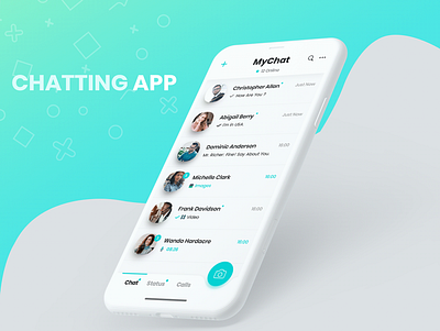 Chatting Application User Interface app design creative design ui uidesign