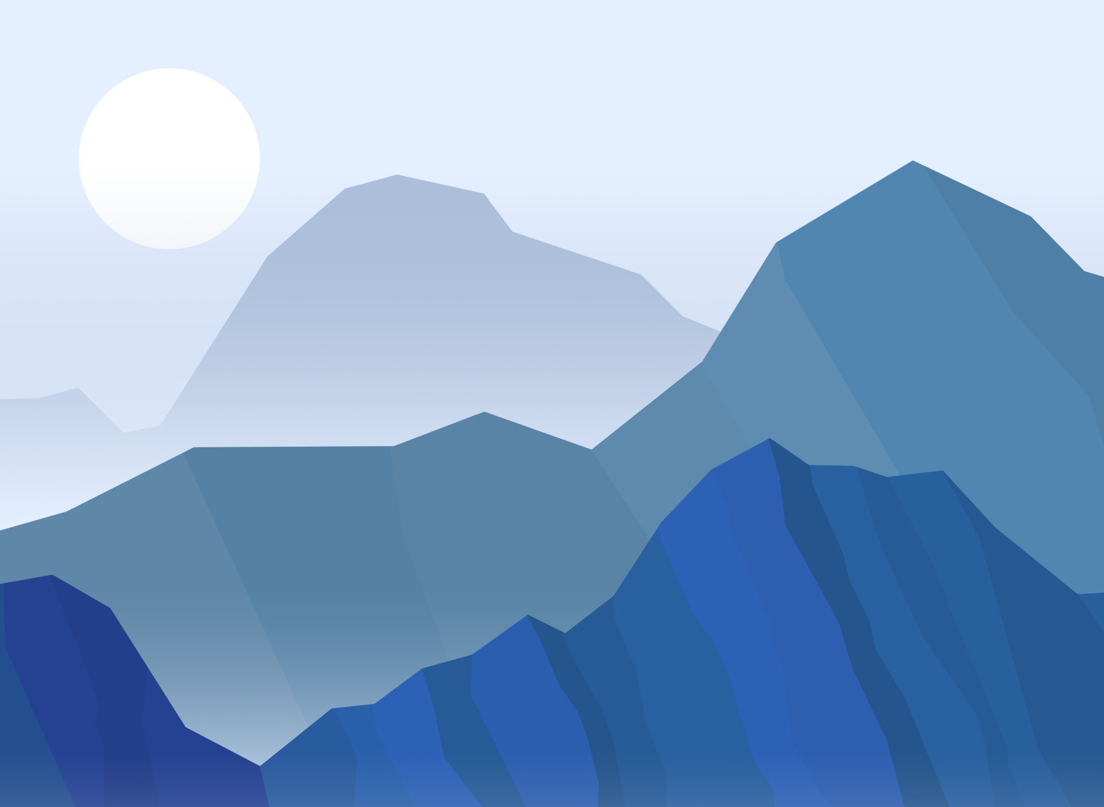 Blue Mountains by William Sklibosios on Dribbble