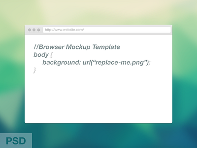 Web Browser Mockup Template