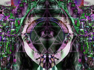 Album cover, Metatron Cube art sacred geometry