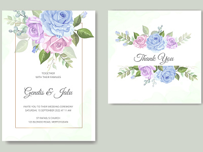 elegant floral wedding invitation template background beautiful card celebration decoration decorative design elegant floral frame graphic greeting illustration invitation invite spring template vector vintage wedding