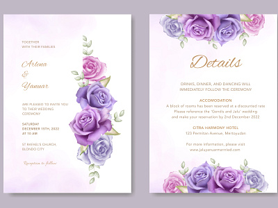 elegant wedding card invitation floral template background border card celebration decorative design elegant floral frame graphic greeting illustration invitation invite ornament retro template vector vintage wedding