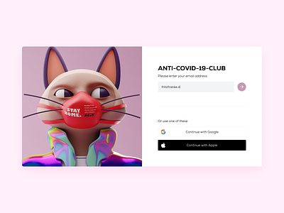 Anti-Covid-19-Club Signup Page