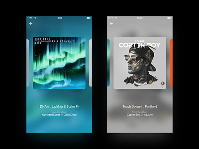 Music Player app ios iphone ui user experience user interface ux