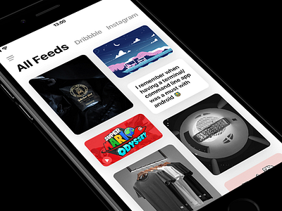 Masterfeed Concept app design graphics interface ios media social ui user