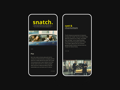 Movie Website app design ui ux