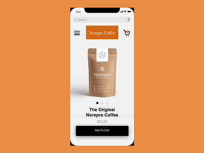 Norepro Coffee UI UX app clean design digital design ecommerce ios app iphone xs minimal sketch app ui ux vector