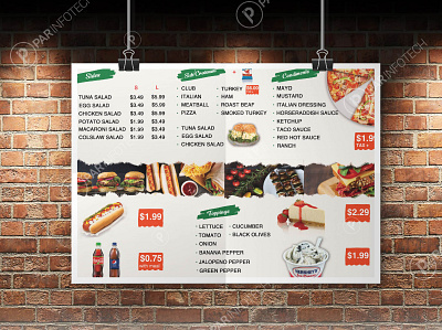 Restaurant Food menu design card design designs food food menu menu menu card menu design pricelist restaurant