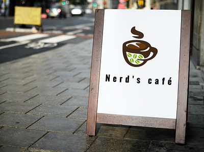Coffee cafe logo design cafe logo coffee icon logo logodesign nerds cafe