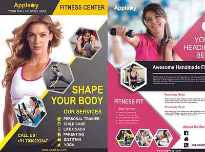 Fitness Flyer design design fitness center gym flyer marketing flyer promotional flyer