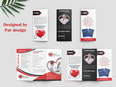 Trifold Brochure Cardiologist brochure design brochure layout brochure mockup brochure tri fold healthcare marketing design pardesign parinfotech promotional material trifold mockup