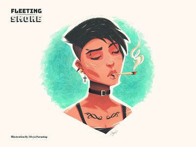 Fleeting Smoke branding design illustration photoshop