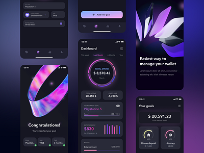 Finance Management App app app design application concept design dribbble figma interface ios mobile mobile app mobile app design ui design user interface ux