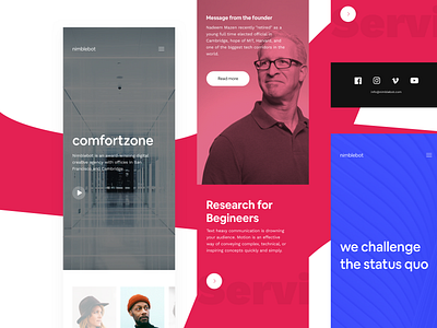 nimblebot responsive app application brucira mobile mobile design mobile ui responsive design responsive website ui ui design uiux user experience userinterface ux website website design