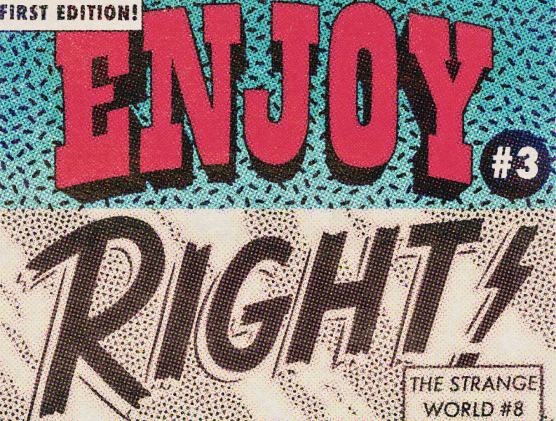 Enjoy Right Now, Today comic comic book hand lettering lettering portugal procreate type