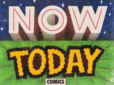 Enjoy Right Now, Today 2 cmyk comic comic book comics hand lettering lettering